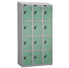 Equinox Silver Antibacterial Sloping Top Lockers