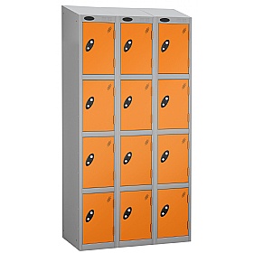 Equinox Silver Antibacterial Sloping Top Lockers