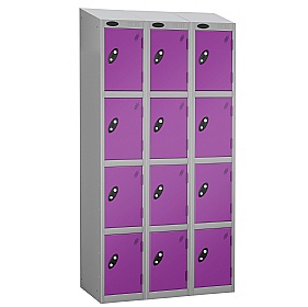 Equinox Silver Antibacterial Sloping Top Lockers