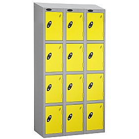 Equinox Silver Antibacterial Sloping Top Lockers