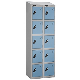 Equinox Silver Antibacterial Sloping Top Lockers