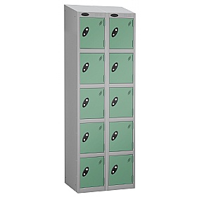 Equinox Silver Antibacterial Sloping Top Lockers