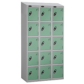 Equinox Silver Antibacterial Sloping Top Lockers
