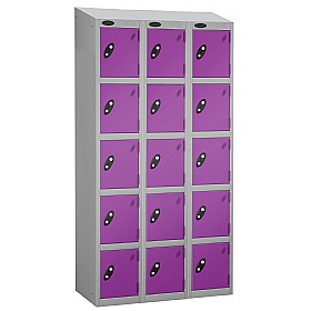 Equinox Silver Antibacterial Sloping Top Lockers