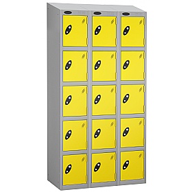 Equinox Silver Antibacterial Sloping Top Lockers