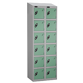 Equinox Silver Antibacterial Sloping Top Lockers