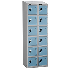 Equinox Silver Antibacterial Sloping Top Lockers