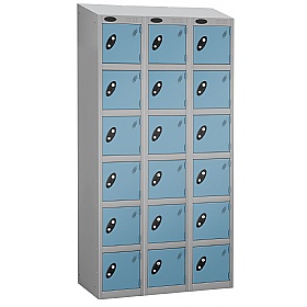 Equinox Silver Antibacterial Sloping Top Lockers