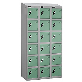 Equinox Silver Antibacterial Sloping Top Lockers