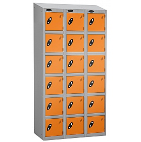Equinox Silver Antibacterial Sloping Top Lockers