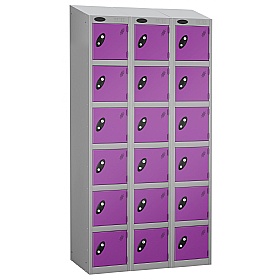 Equinox Silver Antibacterial Sloping Top Lockers