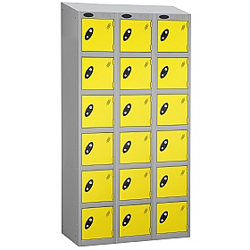 Equinox Silver Antibacterial Sloping Top Lockers