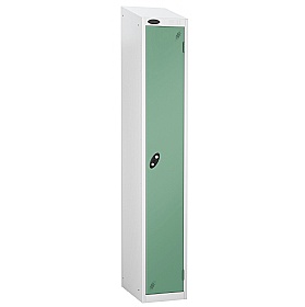 Equinox White Antibacterial Sloping Top Lockers