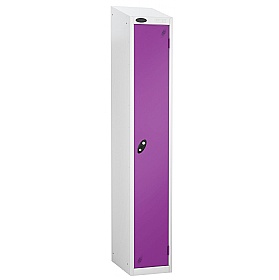 Equinox White Antibacterial Sloping Top Lockers