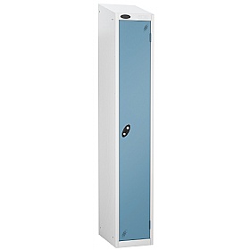 Equinox White Antibacterial Sloping Top Lockers