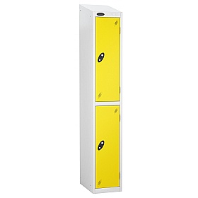 Equinox White Antibacterial Sloping Top Lockers