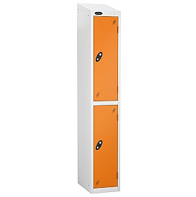 Equinox White Antibacterial Sloping Top Lockers