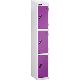 Equinox White Antibacterial Sloping Top Lockers