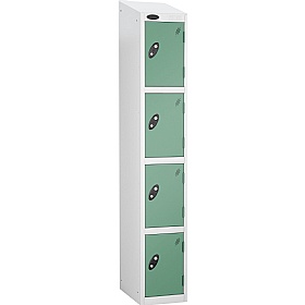 Equinox White Antibacterial Sloping Top Lockers