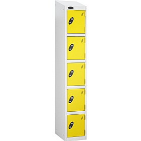 Equinox White Antibacterial Sloping Top Lockers