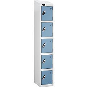 Equinox White Antibacterial Sloping Top Lockers