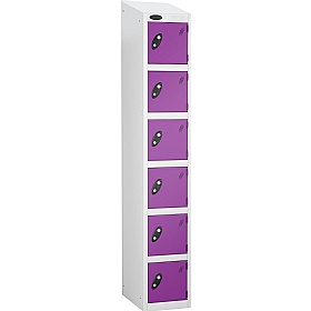 Equinox White Antibacterial Sloping Top Lockers