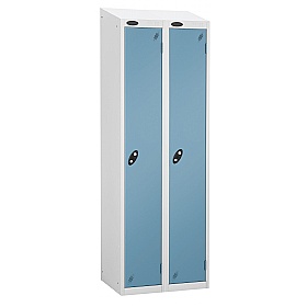 Equinox White Antibacterial Sloping Top Lockers