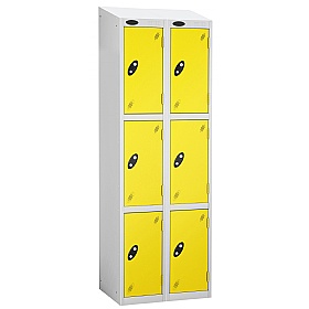 Equinox White Antibacterial Sloping Top Lockers