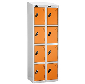 Equinox White Antibacterial Sloping Top Lockers