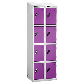 Equinox White Antibacterial Sloping Top Lockers