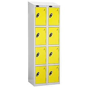 Equinox White Antibacterial Sloping Top Lockers
