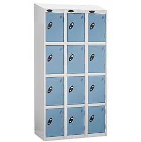 Equinox White Antibacterial Sloping Top Lockers