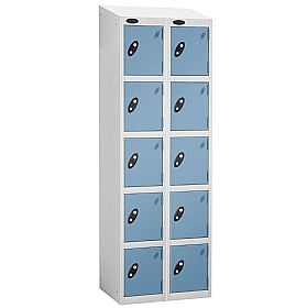 Equinox White Antibacterial Sloping Top Lockers