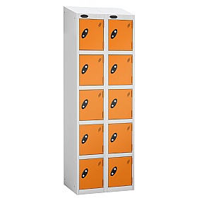 Equinox White Antibacterial Sloping Top Lockers