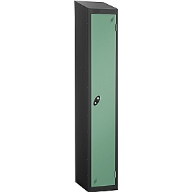 Equinox Black Antibacterial Sloping Top Lockers -