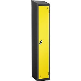 Equinox Black Antibacterial Sloping Top Lockers -