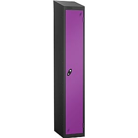 Equinox Black Antibacterial Sloping Top Lockers -