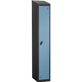 Equinox Black Antibacterial Sloping Top Lockers -
