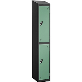 Equinox Black Antibacterial Sloping Top Lockers -