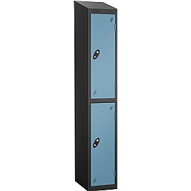 Equinox Black Antibacterial Sloping Top Lockers -