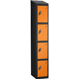 Equinox Black Antibacterial Sloping Top Lockers