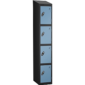Equinox Black Antibacterial Sloping Top Lockers -