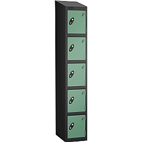 Equinox Black Antibacterial Sloping Top Lockers -