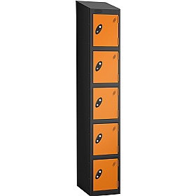 Equinox Black Antibacterial Sloping Top Lockers