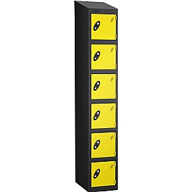 Equinox Black Antibacterial Sloping Top Lockers