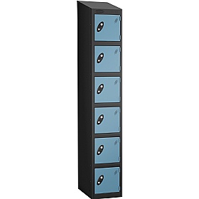 Equinox Black Antibacterial Sloping Top Lockers