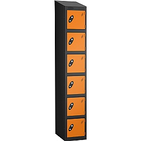 Equinox Black Antibacterial Sloping Top Lockers