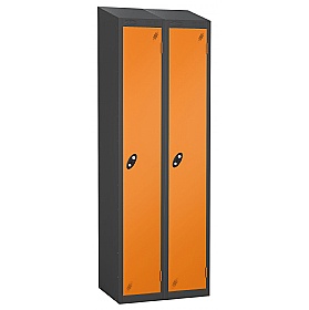 Equinox Black Antibacterial Sloping Top Lockers -