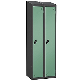 Equinox Black Antibacterial Sloping Top Lockers -