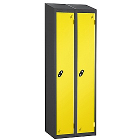 Equinox Black Antibacterial Sloping Top Lockers -